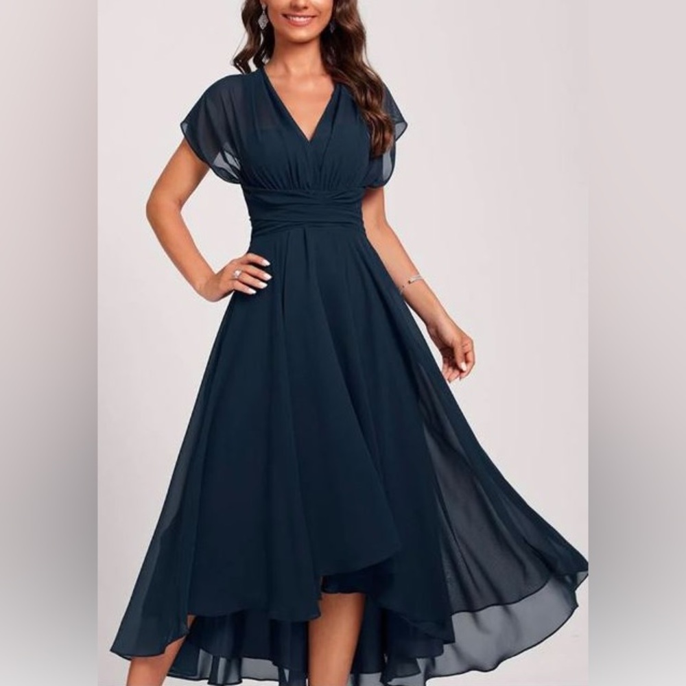 Hey met blue dress.  Size Large